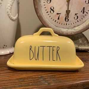 Rae Dunn Butter Dish In Yellow.. Spring Release